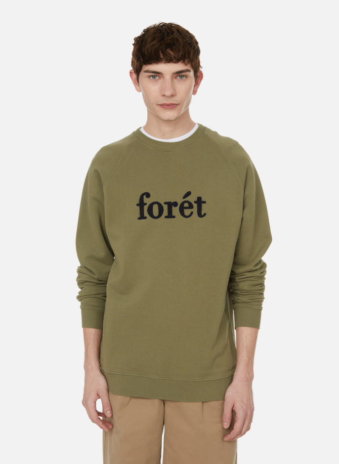Sweatshirt à logo en coton organique FORÉT
