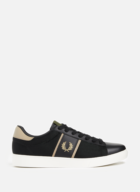 Baskets basses Spencer bi-matière NoirFRED PERRY 