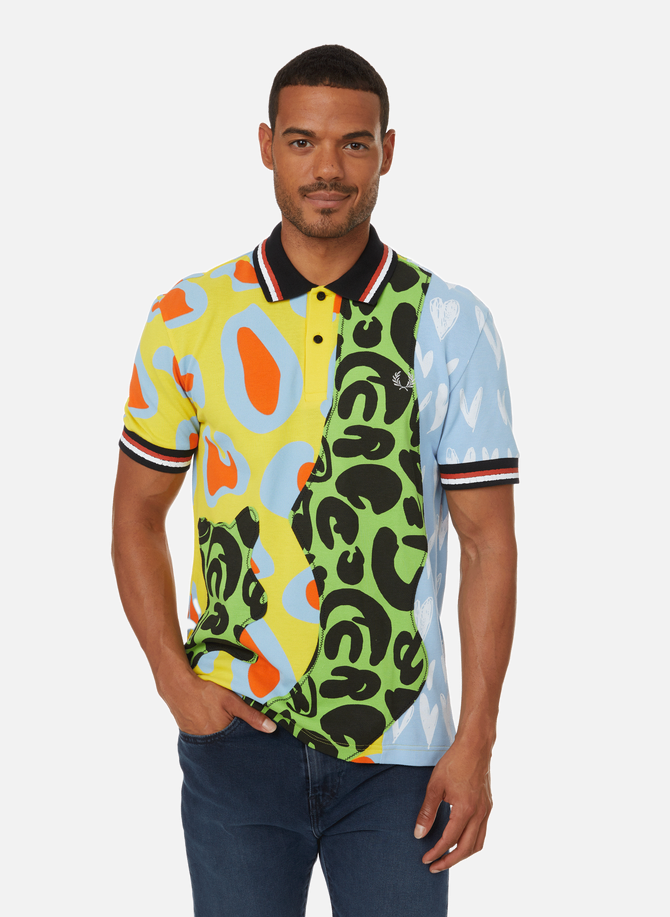 Patchwork Animal X Charles Jeffrey Loverboy cotton Polo FRED PERRY