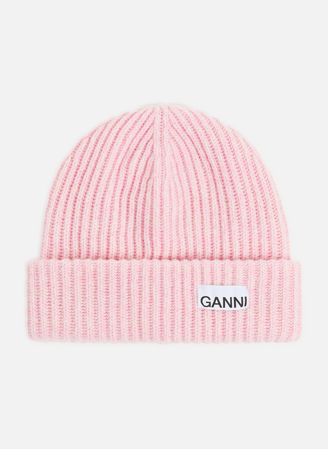 GANNI قبعة صغيرة من مزيج الصوف