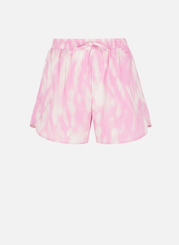 Short à imprimé délavé Rose by GANNI GANNI Short à imprimé délavé Rose