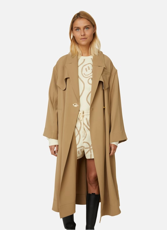 Trench oversize Beige by GANNI GANNI Trench oversize Beige
