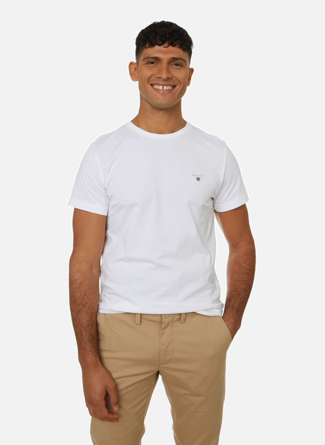 T-shirt col rond en coton GANT