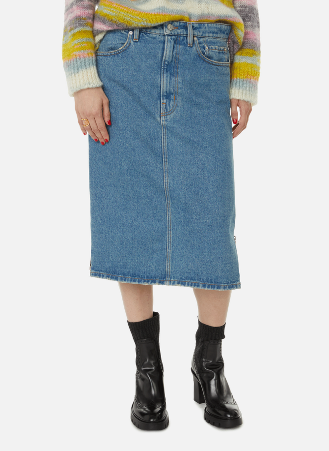 GAUCHERE cotton midi skirt