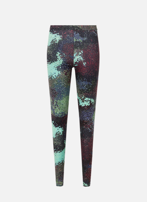 Leggings with printed recycled polyester blend MulticolorGERMANIER 