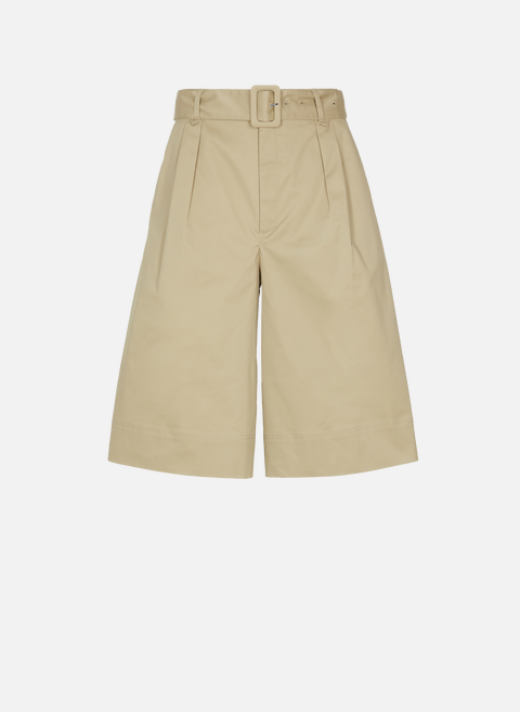 Sif Bermuda shorts in stretch cotton BeigeGESTUZ 