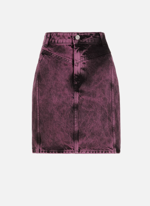 DesyGZ denim mini skirt in organic cotton blend RoseGESTUZ 