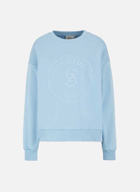 Birtagz sweatshirt in organic cotton blend BlueGESTUZ 