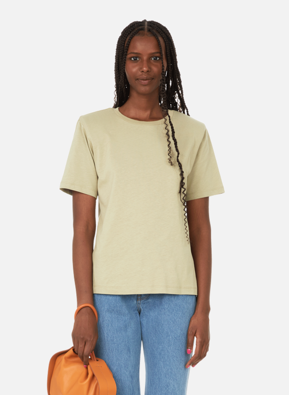 GESTUZ T-shirt Jory en coton biologique Beige