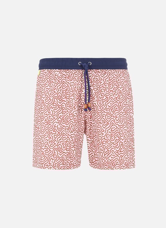 Short de bain Trawangan Rouge by GILI'S GILI'S Short de bain Trawangan Rouge
