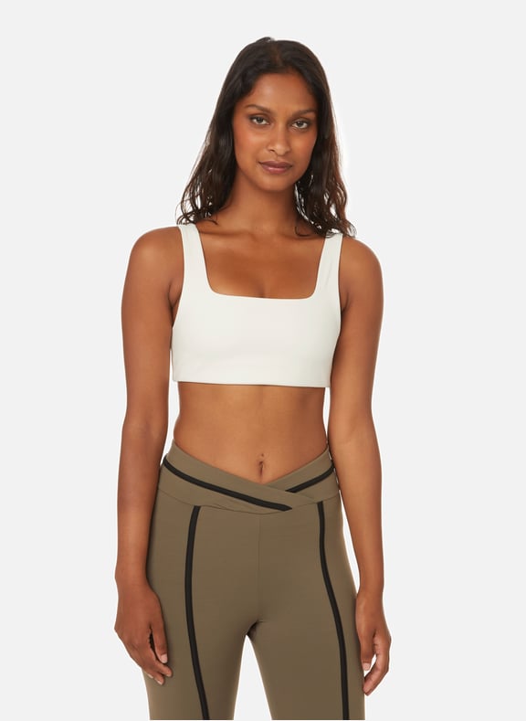 Brassière de sport Tommy en polyester recyclé Blanc by GIRLFRIEND COLLECTIVE GIRLFRIEND COLLECTIVE Brassière de sport Tommy en polyester recyclé Blanc