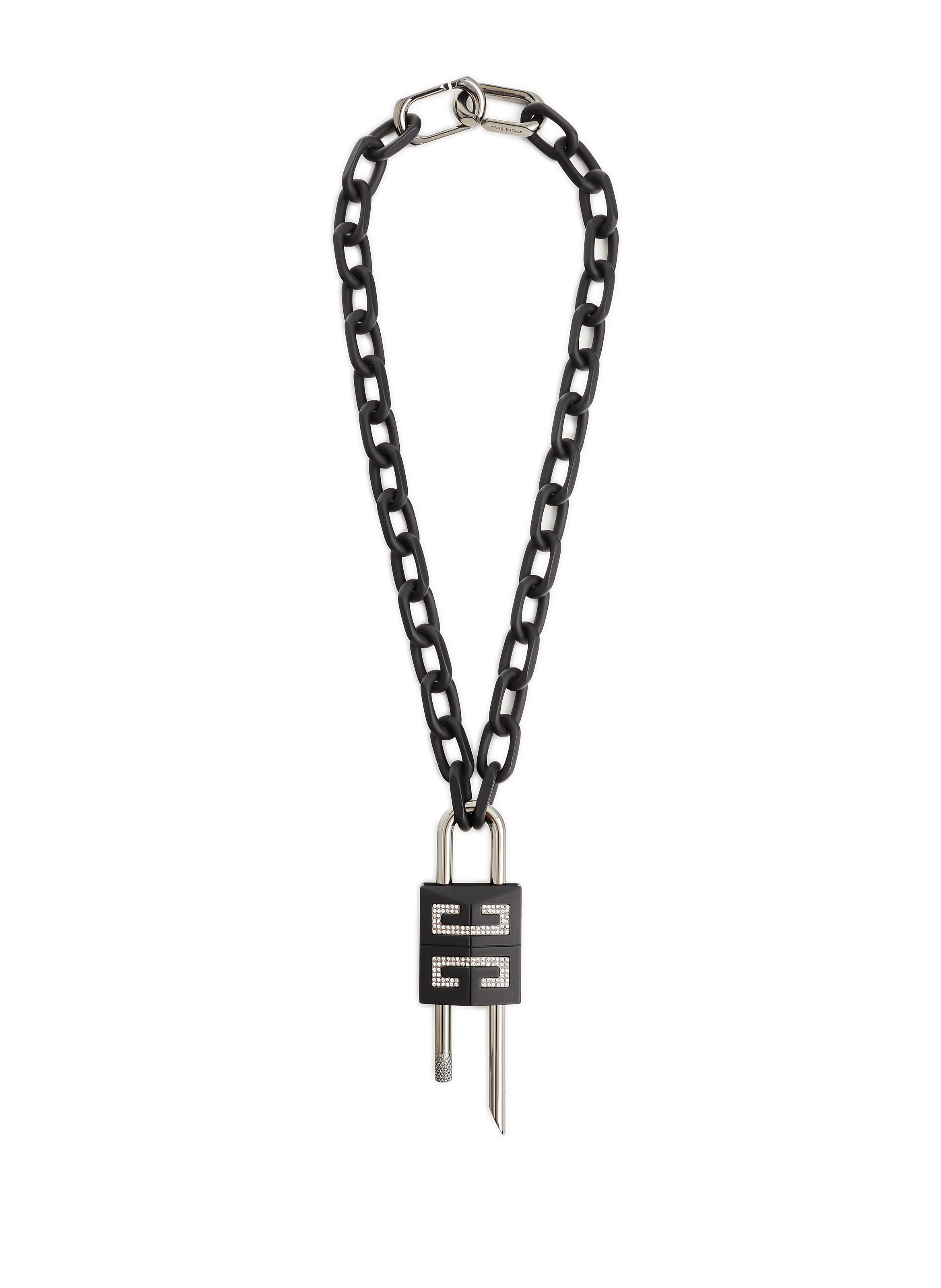 Givenchy 4g Padlock Necklace in White for Men | Lyst