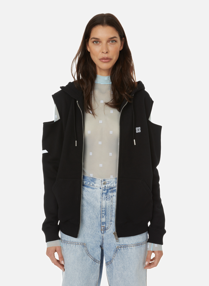 GIVENCHY Kapuzenpullover mit Cut-Outs