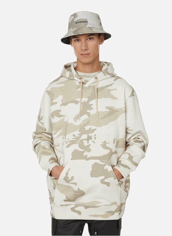 Hoodie oversize en coton Beige by GIVENCHY GIVENCHY Hoodie oversize en coton Beige