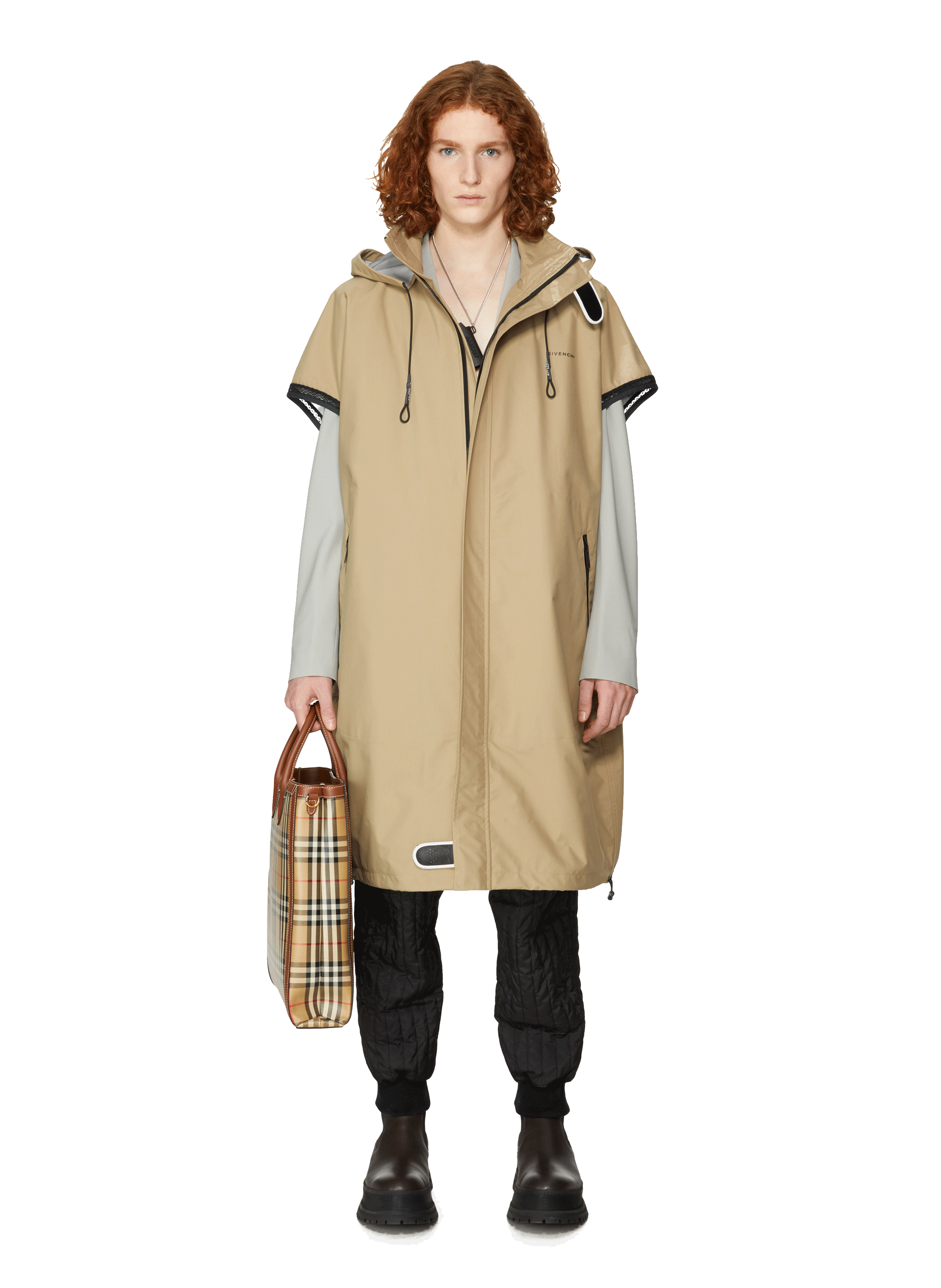 Homme Vêtements Manteaux Parkas Givenchy pour homme en coloris Neutre Parka à capuche sans manche 