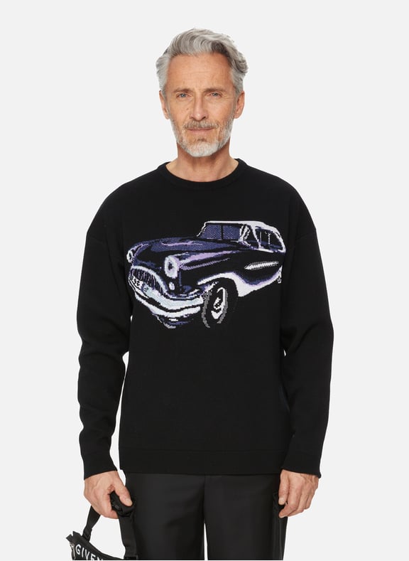 Pull en maille intarsia Noir by GIVENCHY GIVENCHY Pull en maille intarsia Noir