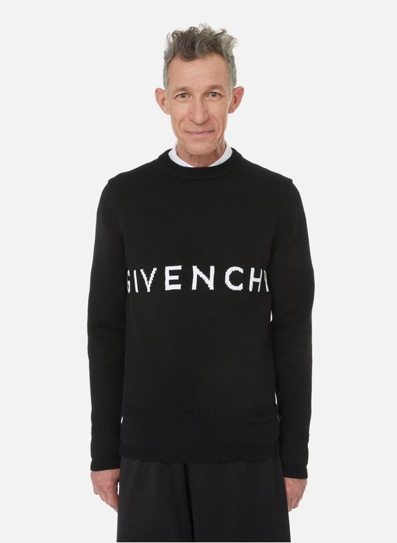 Pull maille en coton Noir by GIVENCHY GIVENCHY Pull maille en coton Noir