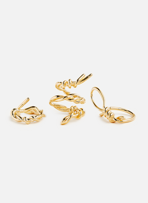 Set of 3 Golden GIVENCHY rings 