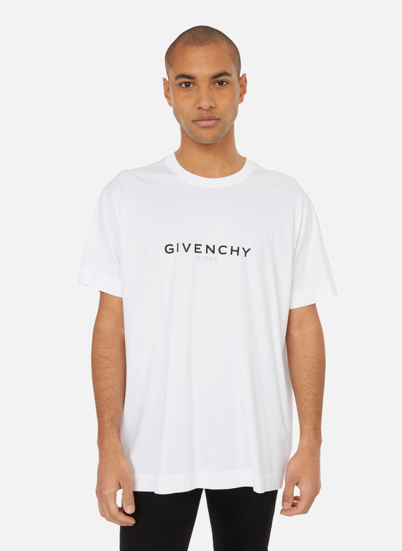 GIVENCHY T-shirt à logo en coton Blanc