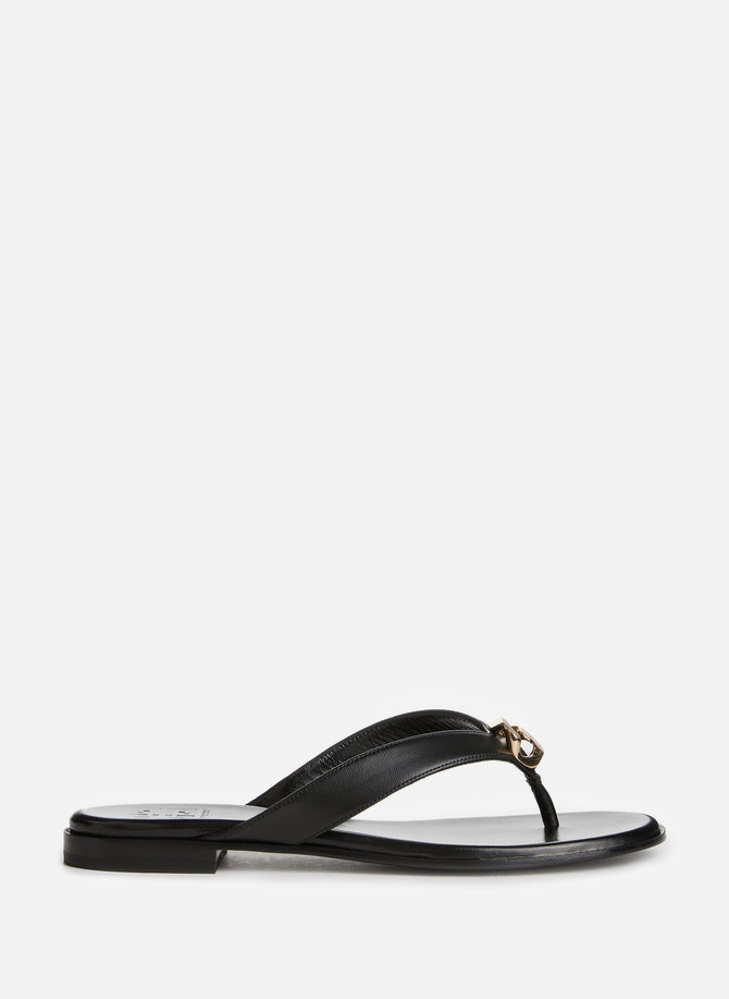 GIVENCHY leather flip flops