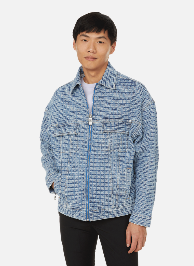 GIVENCHY Jacke mit Reißverschluss aus Baumwolle mit Logo