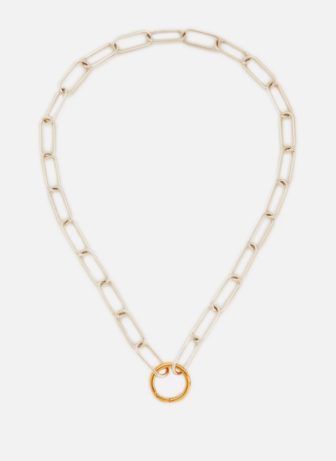 Long Link Necklace in silver SilverGLENDA LOPEZ 