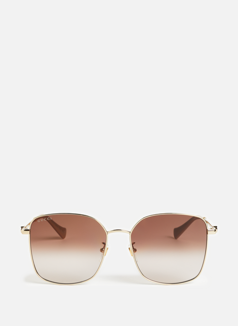 Rectangular sunglasses Gold GUCCI 