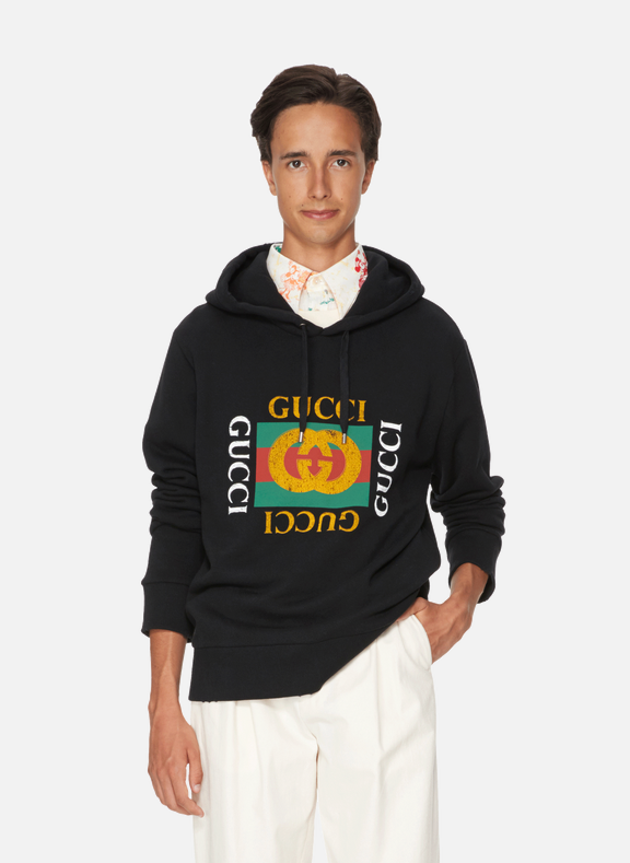 GUCCI Sweat-shirt oversize à logo Gucci Multicolore