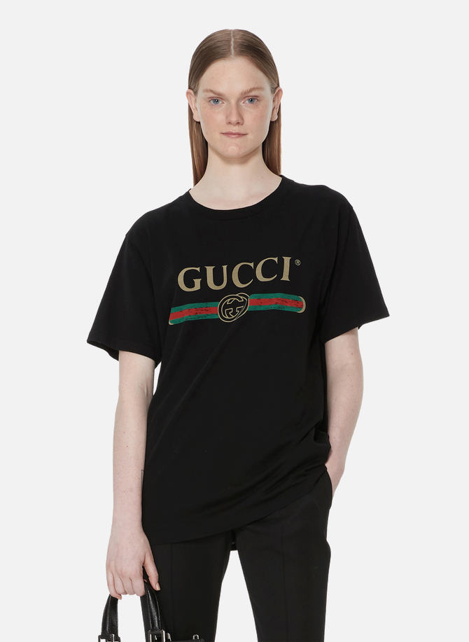 T-shirt oversize à logo Gucci en coton GUCCI