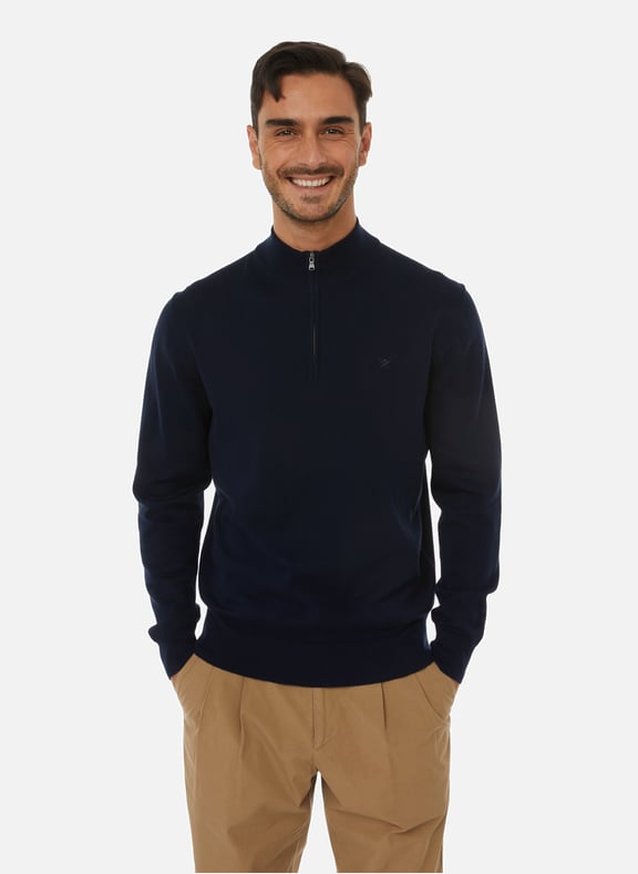 Pull à zip Bleu by HACKETT HACKETT Pull à zip Bleu