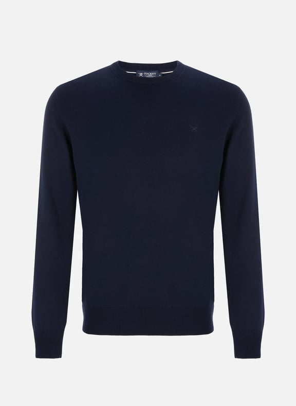 Pull en coton et soie Bleu by HACKETT HACKETT Pull en coton et soie Bleu