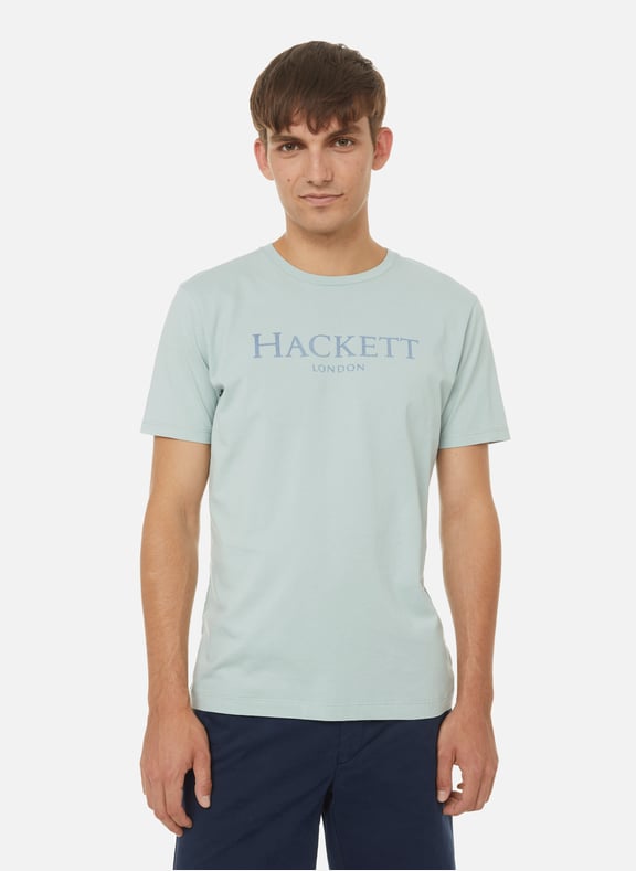 T-shirt à logo en coton Gris by HACKETT HACKETT T-shirt à logo en coton Gris