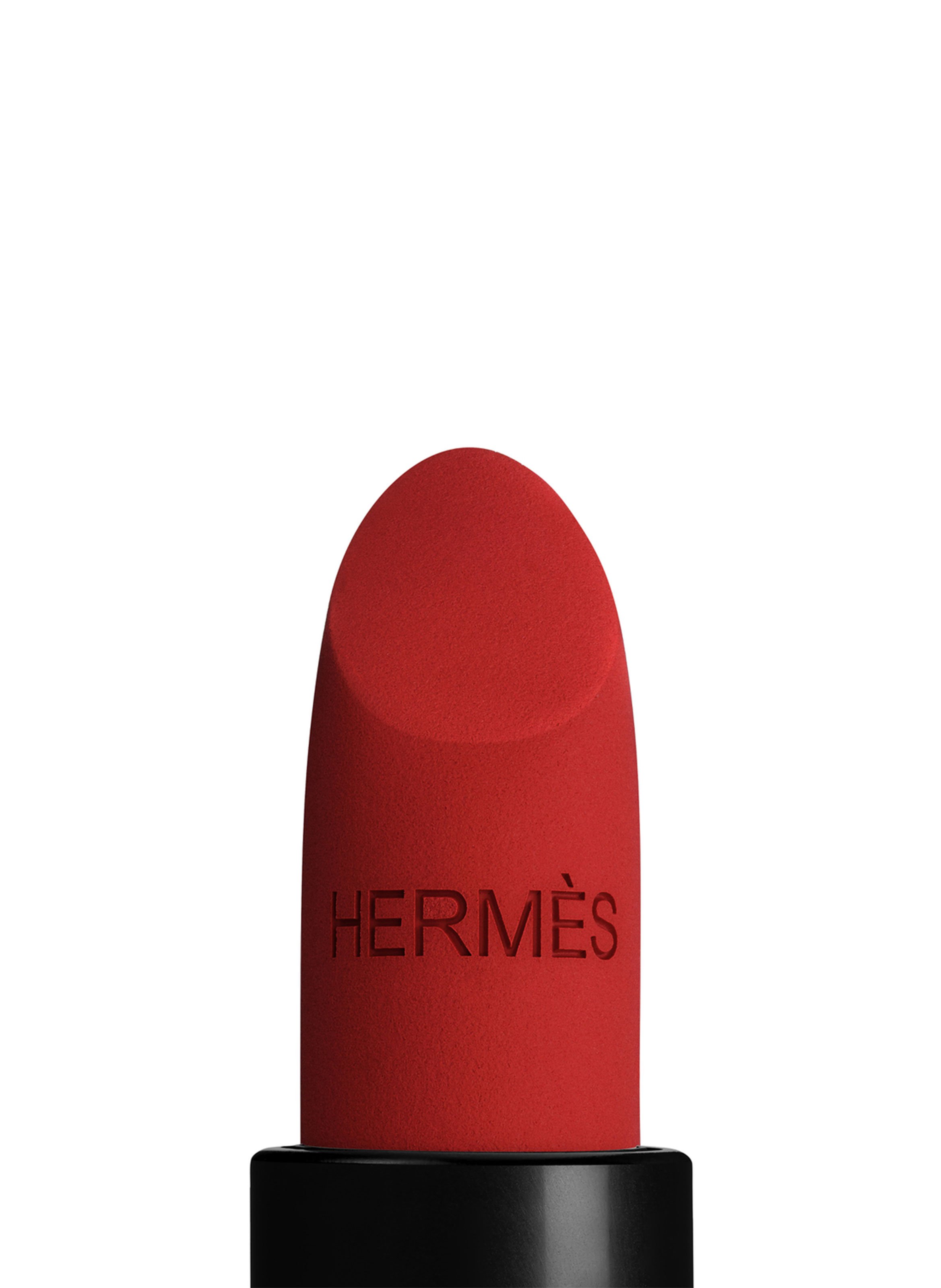 ROUGE HERMÈS, ROUGE À LÈVRES MAT, ÉDITION LIMITÉE, ROUGE FEU HERMÈS pour PRINTEMPS BEAUTÉ