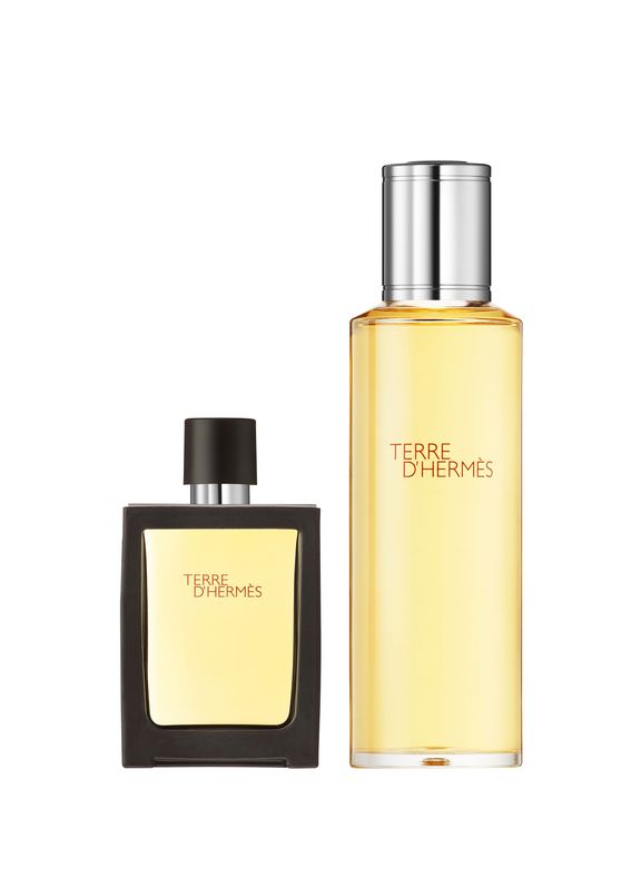 HERMÈS Terre d'Hermès, Parfum, Vaporisateur de voyage 30 ml et sa recharge 125ml 