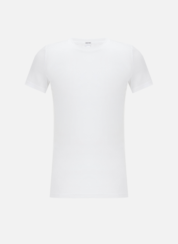HOM T-shirt col rond en coton Blanc