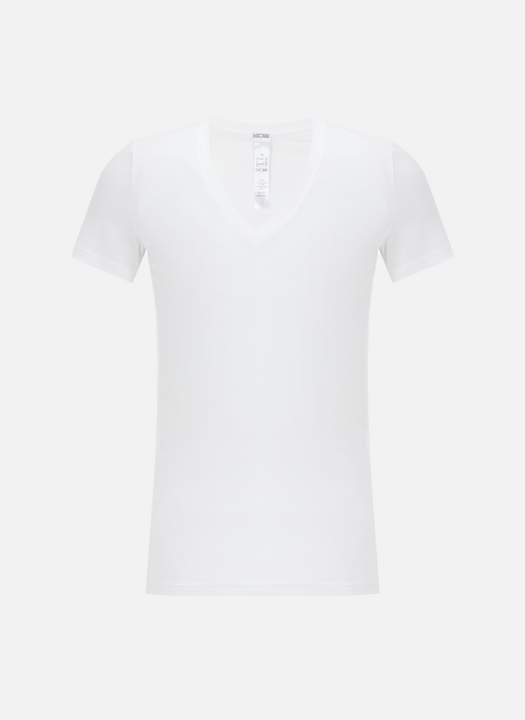 HOM T-shirt col V Blanc