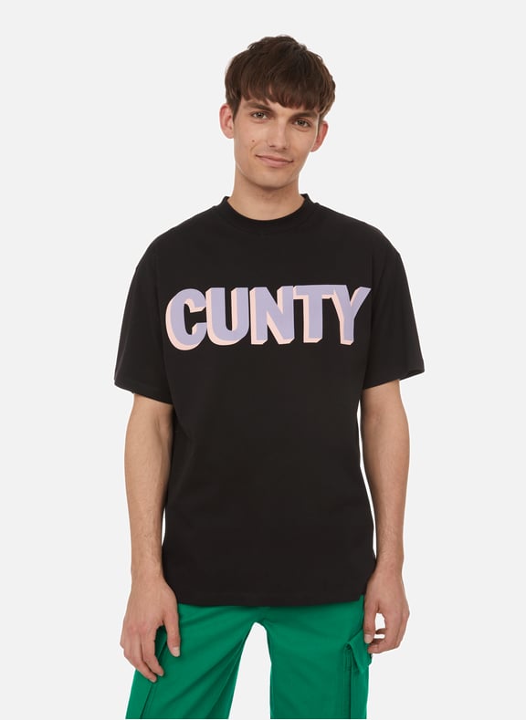 T-shirt en coton Noir by HONEY FUCKING DIJON HONEY FUCKING DIJON T-shirt en coton Noir