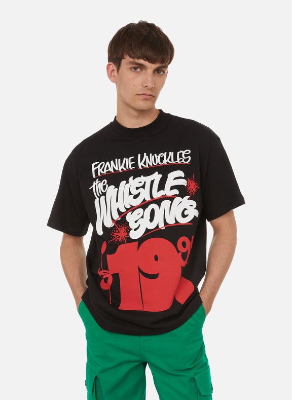 HONEY FUCKING DIJON T-shirt oversize en coton Noir
