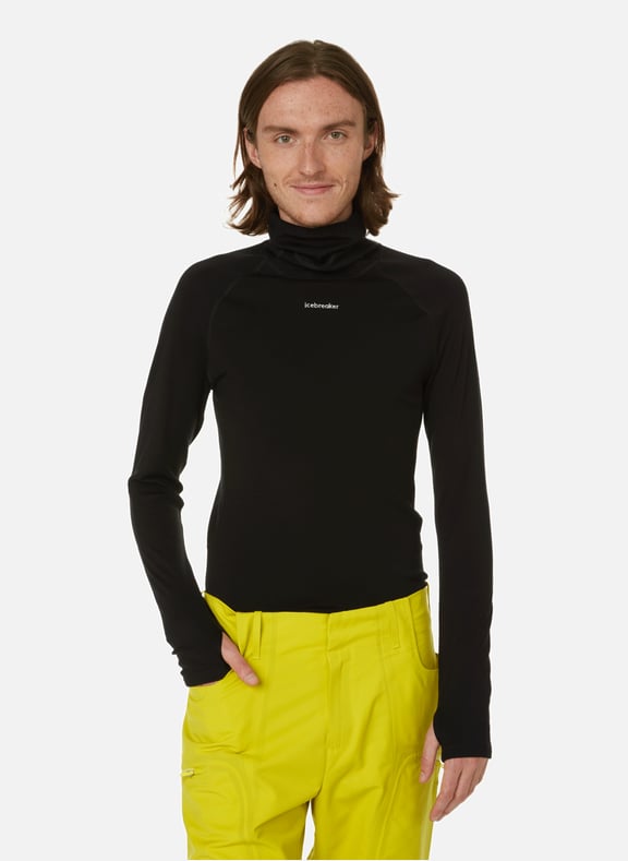 T-shirt manches longues en laine Noir by ICEBREAKER ICEBREAKER T-shirt manches longues en laine Noir