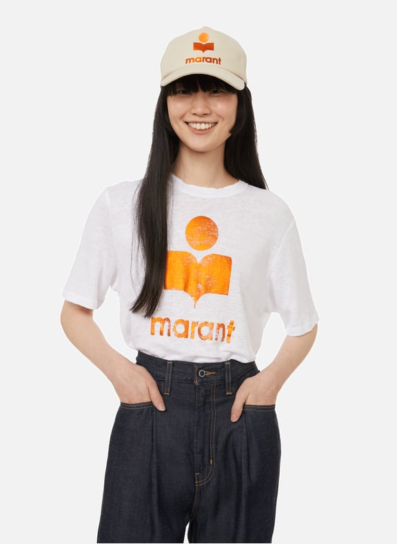 T-shirt Leonea en lin Orange by ISABEL MARANT ISABEL MARANT T-shirt Leonea en lin Orange