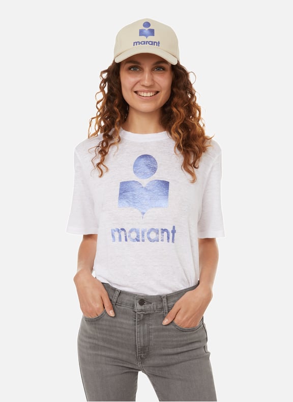 T-shirt Leonea en lin Violet by ISABEL MARANT ISABEL MARANT T-shirt Leonea en lin Violet