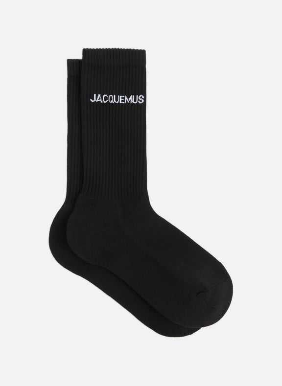 Les chaussettes Jacquemus en coton mélangé Noir by JACQUEMUS JACQUEMUS Les chaussettes Jacquemus en coton mélangé Noir