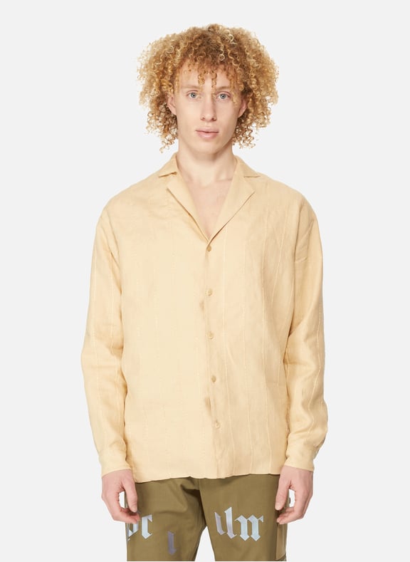 Chemise Raphia en lin Beige by JACQUEMUS JACQUEMUS Chemise Raphia en lin Beige