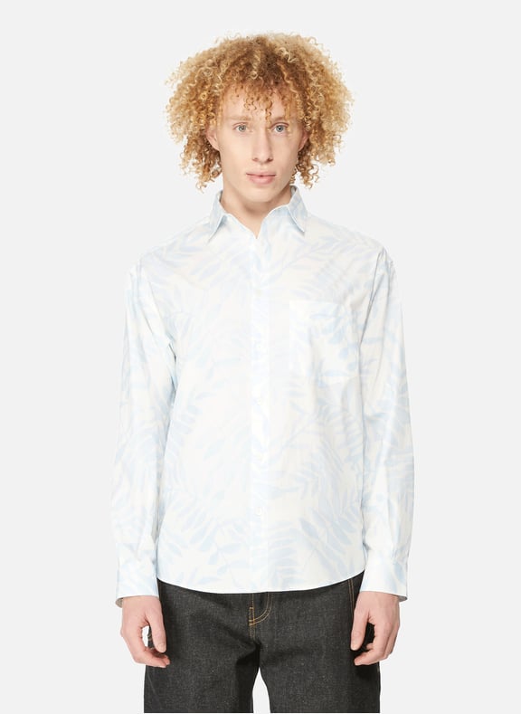 Chemise Santon en coton biologique Bleu by JACQUEMUS JACQUEMUS Chemise Santon en coton biologique Bleu