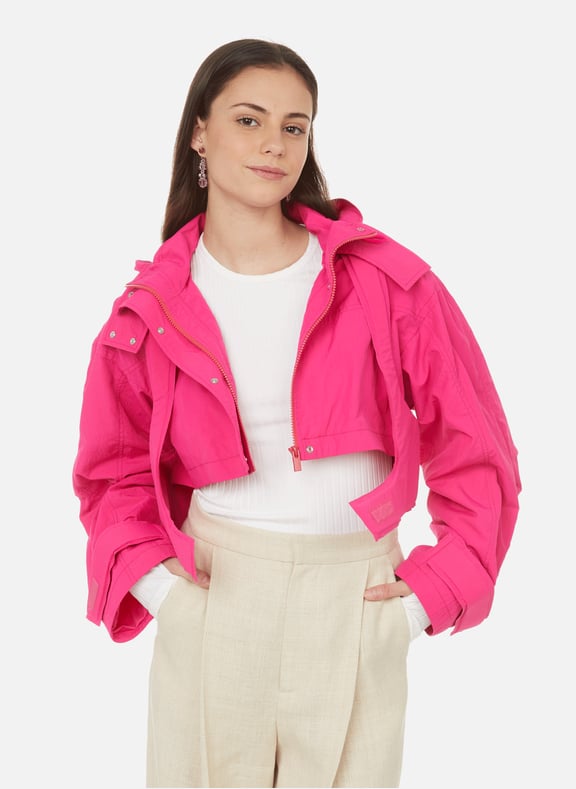 La parka Fresa en coton mélangé Rose by JACQUEMUS JACQUEMUS La parka Fresa en coton mélangé Rose