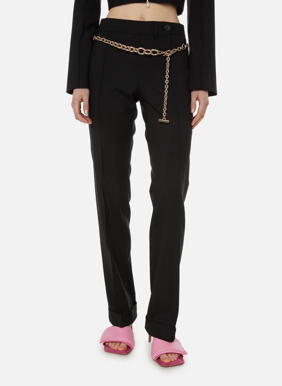 Le pantalon Fresa en laine Noir by JACQUEMUS JACQUEMUS Le pantalon Fresa en laine Noir