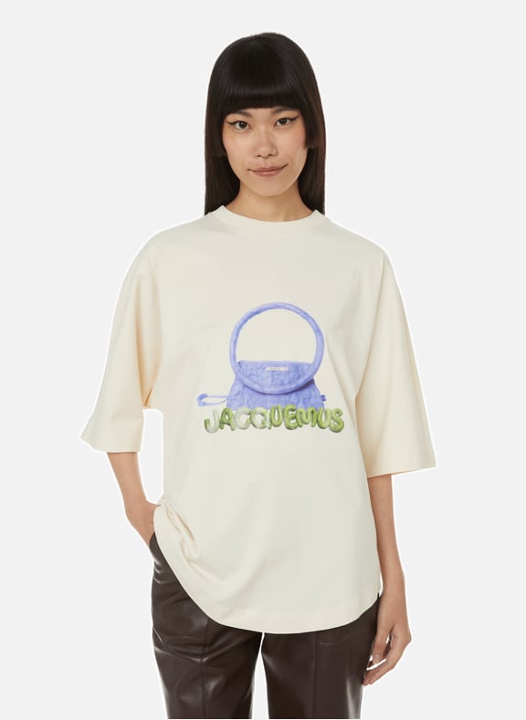 Le T-shirt Sac rond Beige by JACQUEMUS JACQUEMUS Le T-shirt Sac rond Beige