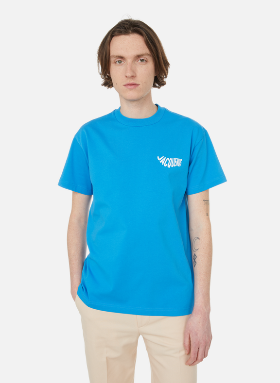 JACQUEMUS Le t-shirt Vague en coton Bleu