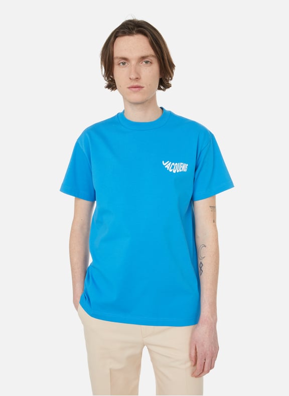 Le t-shirt Vague en coton Bleu by JACQUEMUS JACQUEMUS Le t-shirt Vague en coton Bleu