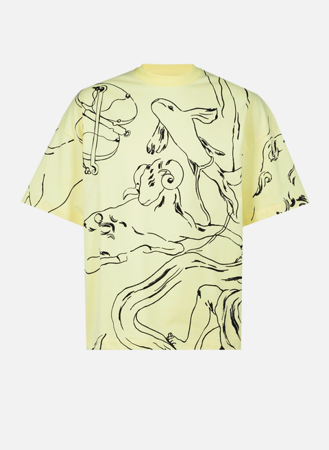 Beige patterned t-shirtJIL SANDER 